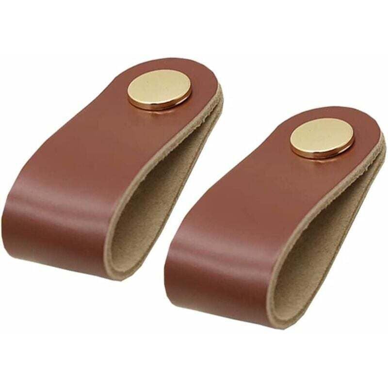 KZQ - Lederschränke für Möbel, 6 Stück, moderne Lederschränke für Schränke, Schränke, Küchen, Türen und Möbel.