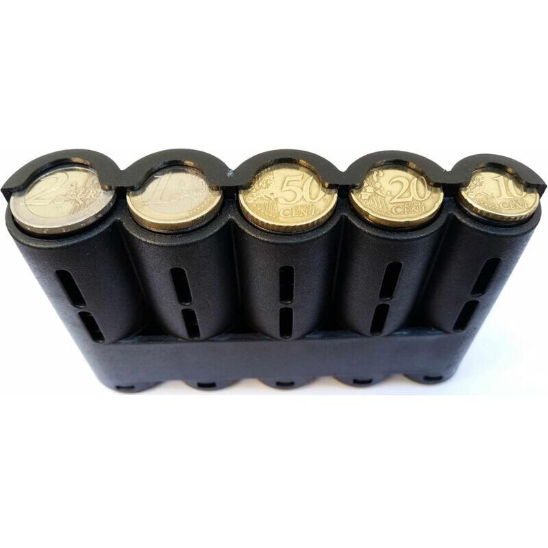 Münzmechanismus-Spender für die 5 wichtigsten Euro-Münzen, Gürtel-Geldbörse, ideal für Kellner, Kellnerinnen, Taxifahrer, Bus, Maschinist,