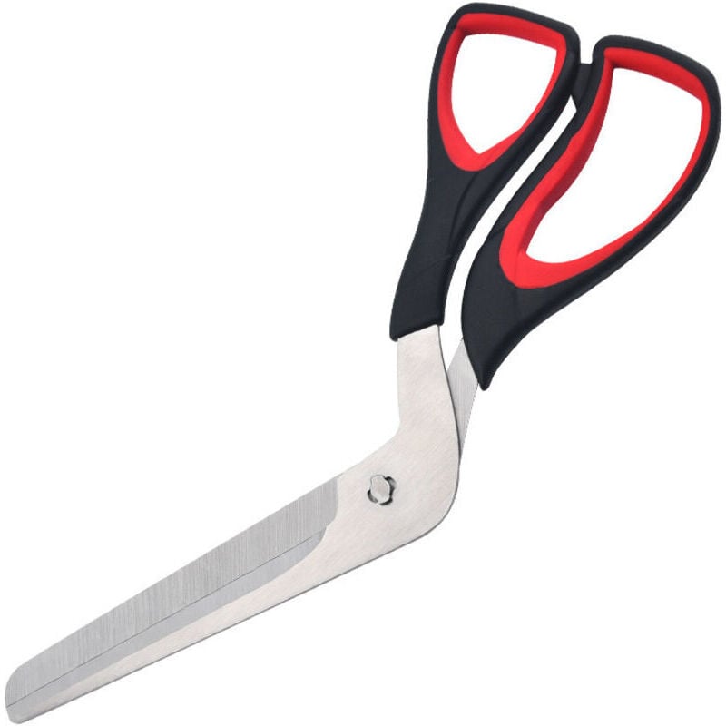 Pizzaschneider aus Edelstahl, Edelstahlspatel, Hobel, Multifunktions-Küchenhelfer für Pizza, Steak, bbq und Cupcakes (27,5 x 10,5 cm) - KZQ