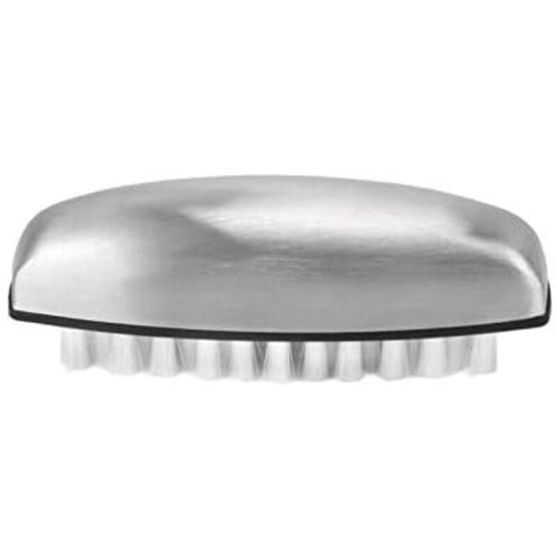 Scheuerbürste für Meeresfrüchte und Gemüse, Reinigungsbürste für Obst und Gemüse, 100 x 35 mm, Edelstahl 304, Nylonwolle, multifunktionale