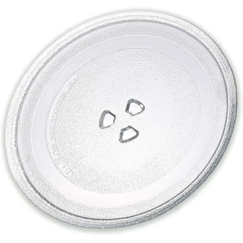 Universal-Drehteller aus Glas für Mikrowellen, kompatibel mit verschiedenen Modellen, Durchmesser 245 mm, passend für alle Modelle und Marken - KZQ