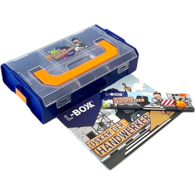 Bs Systems - l-boxx Mini Kids Malbuch Oskar der Handwerker mit Stiftset 6 tlg. + L-Boxx Mini ( 6100001481 )
