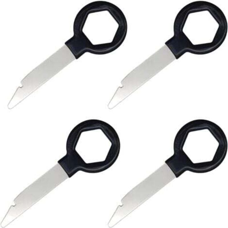 Lablanc - 4 Stück Autoradio Ausbauschlüssel Autoradio Ausbauschlüssel Schublade Kompatibel mit vw Audi Seat Skoda Mercedes Benz A3 A4 T5 Golf 2 din