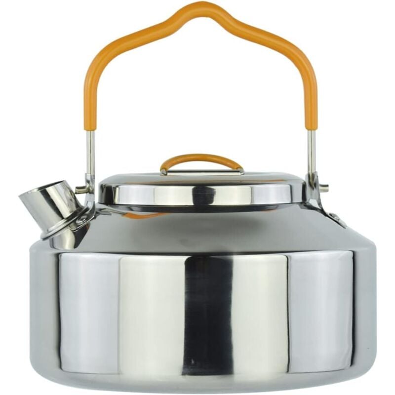 Camping- und Camping-Wasserkocher aus Edelstahl, 1,0 Liter, langlebig und kompakt, mit Camping-Wasserkocher, zum