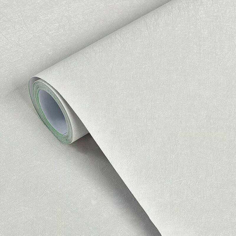 Lablanc - Dicke einfarbige selbstklebende Tapete im europäischen Weltraum-Stil, wasserdichte Tapete für Wohnzimmer, Schlafzimmer, Schlafsaal, Beige,