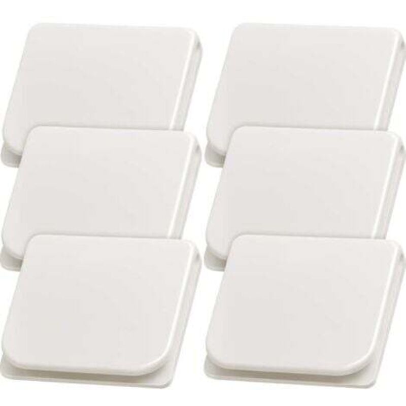 Lablanc - Duschvorhang-Clips, Winddichte Sprühvorhang-Clips, Selbstklebende Vorhang-Clips, Duschvorhang-Schutz-Clips (6 Stück)