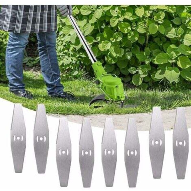 Ersatzklinge für Rasentrimmer, 24 v Akku-Rasentrimmer mit Akku-Metallklinge, Zubehör für elektrische Motorsense, für Akku-Rasentrimmer, Gartenbesatz,