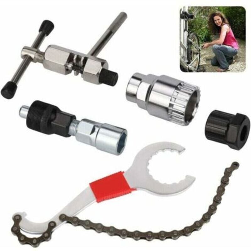 LaBlanc - Fahrrad-Wartungswerkzeug, 5-teiliges Fahrrad-Kassetten-Demontagewerkzeug, Fahrrad-Reparatur-Werkzeugsatz,