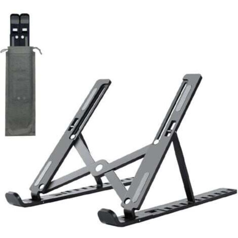 Lablanc - Laptop-Ständer, verstellbarer Desktop-Laptop-Ständer, leichter und faltbarer Ständer