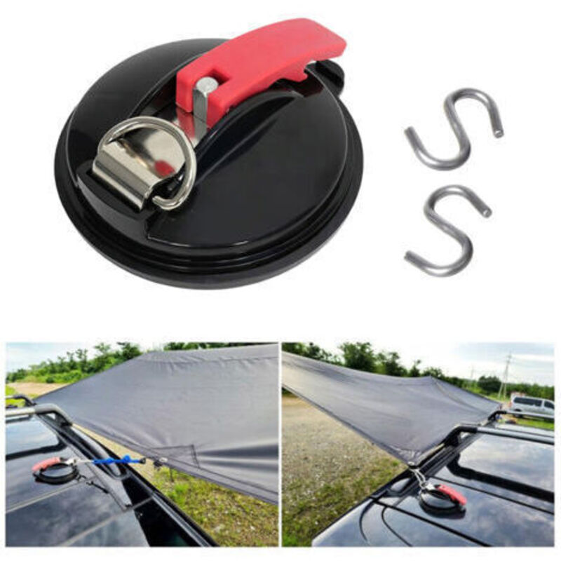 LaBlanc - Set mit 2 multifunktionalen Auto-Saugnäpfen, max. 22 kg, für Markisen, Sonnenschutz, Planen und Fahrzeugabdeckungen