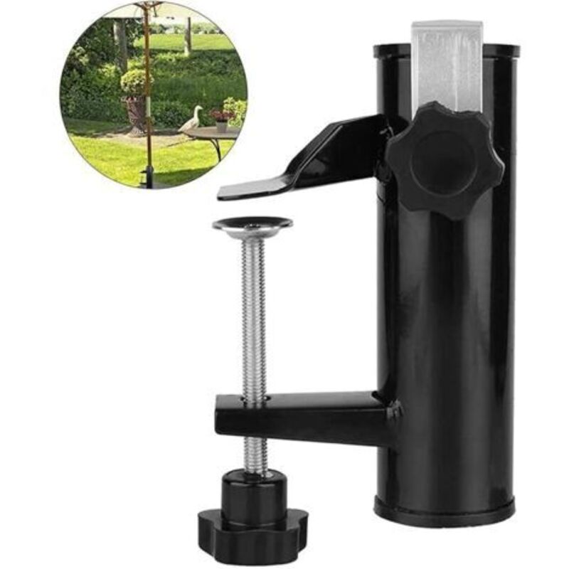 Sonnenschirmhalter Balkongeländer Sonnenschirmhalter Balkon Klemmhalter für Tischschirm Zubehör Befestigung für Balkon, Terrasse oder Tisch