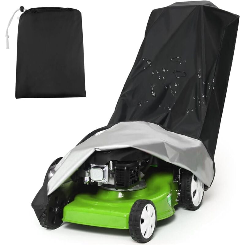LaBlanc – Wasserdichte Rasenmäher-Abdeckung, 210D-Polyestergewebe, Rasenmäher-Schutz, robuster Schutz für alle Jahreszeiten im Freien/Innenbereich,