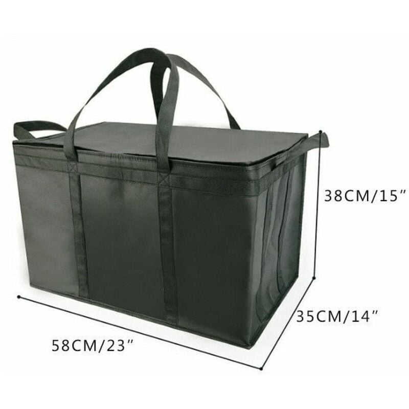 Rosemary - LaBlanc – xxxl große isolierte Kühltasche mit Reißverschluss, wiederverwendbare Einkaufstasche für Lebensmittel, hält Lebensmittel heiß