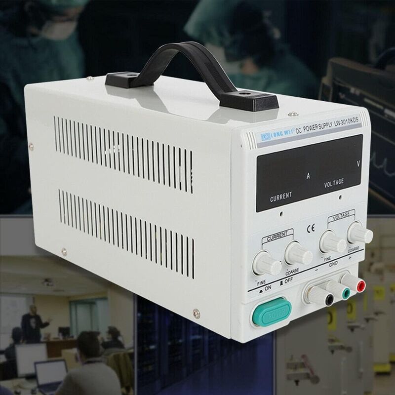 Labornetzteil, DC 30 V 10 A Netzteil mit einstellbarem Transformator Netzteil mit stabilisierter Digitalanzeige Labornetzteil Hochpräzises Netzteil