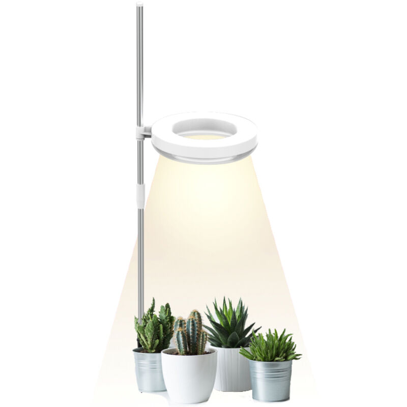 Lampada orticola da interno per piccole piante, mini lampada LED a spettro completo, altezza regolabile, con luce pulsata (IPL) e luce solare,