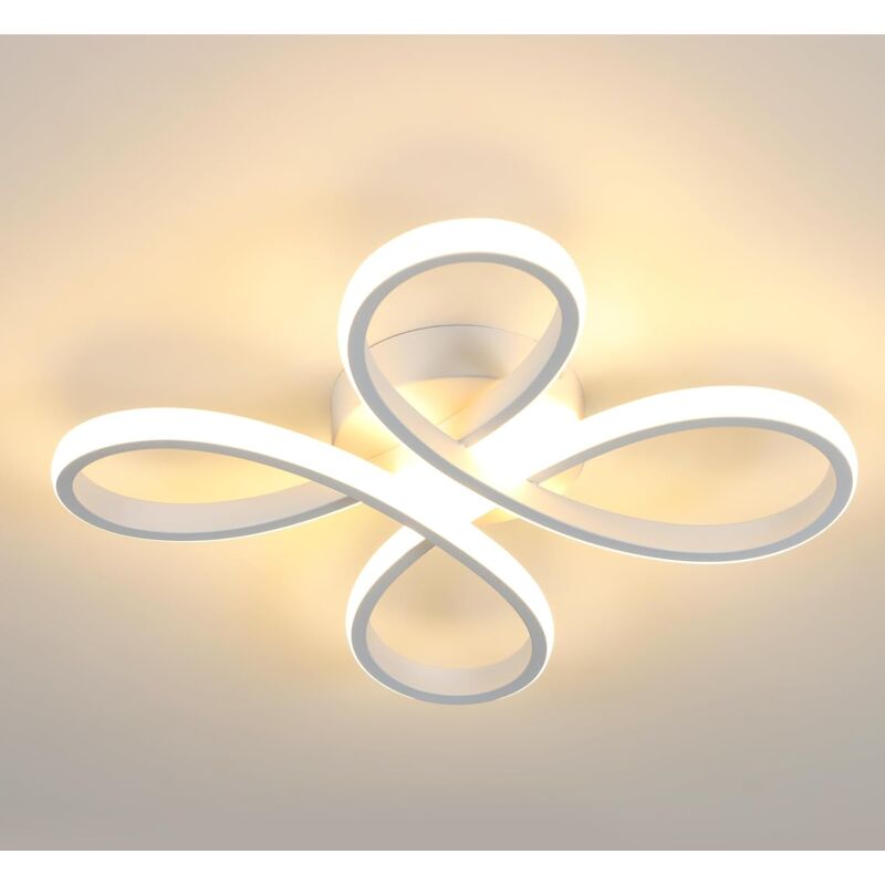 Moderne LED-Deckenleuchte, 30 W, 3400 lm, Deckenlampe, Blumenform, Deckenleuchte für Flur, Balkon, Schlafzimmer, Wohnzimmer, Esszimmer, warmes Licht