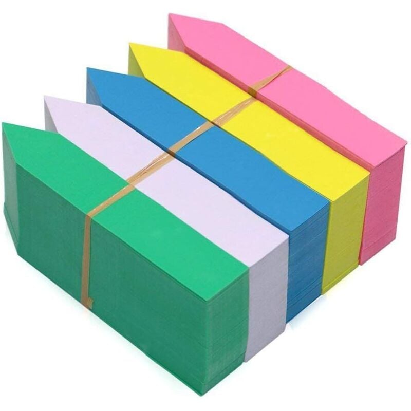 500 Stück mehrfarbige, wasserdichte Pflanzensamen-Etiketten aus Kunststoff, Markierungen, Pfähle, Töpfe, wiederverwendbare Etiketten für Pflanzen,