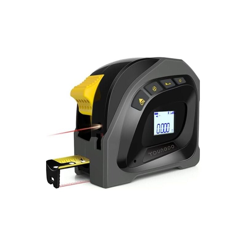 Laser-Entfernungsmesser mit hintergrundbeleuchtetem LCD-Display, Maßband, 40 m Laser-Entfernungsmesser, 5 m Maßband, Laser zum Messen, tragbar,