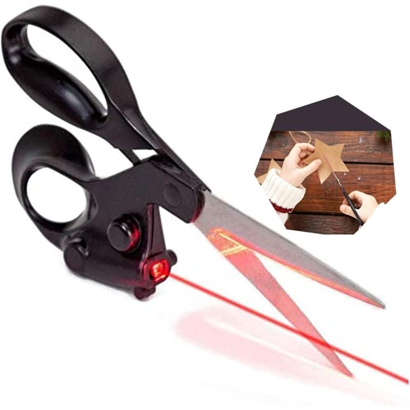 Laser-Nähschere, professionelle lasergesteuerte Nähschere, Infrarot-Positionierungsschere für Heimnähprojekte und Bekleidungsnäherei