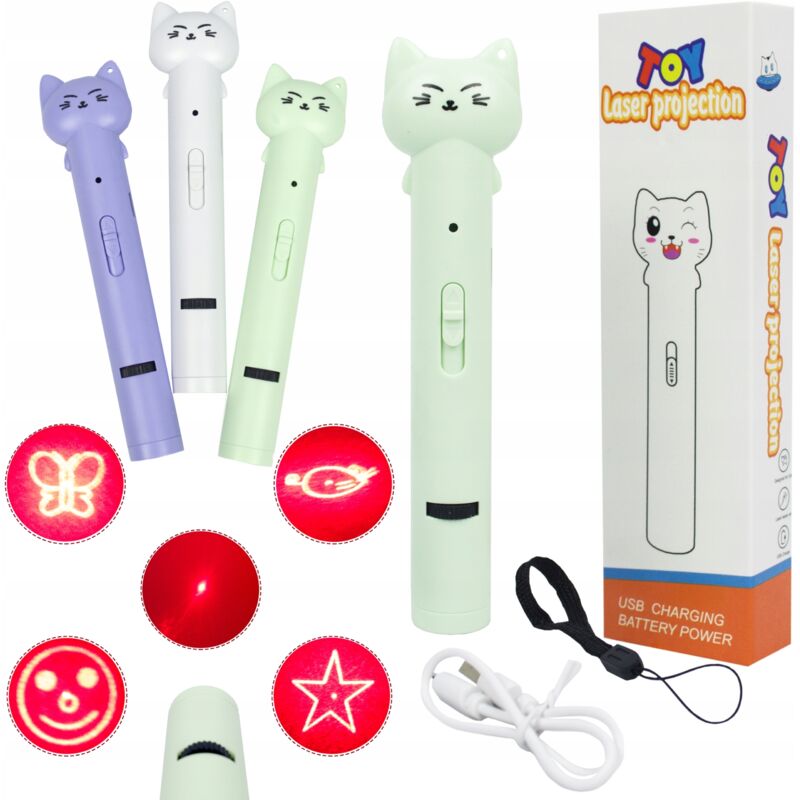 Laserprojektor Laserpointer Taschenlampe 3in1