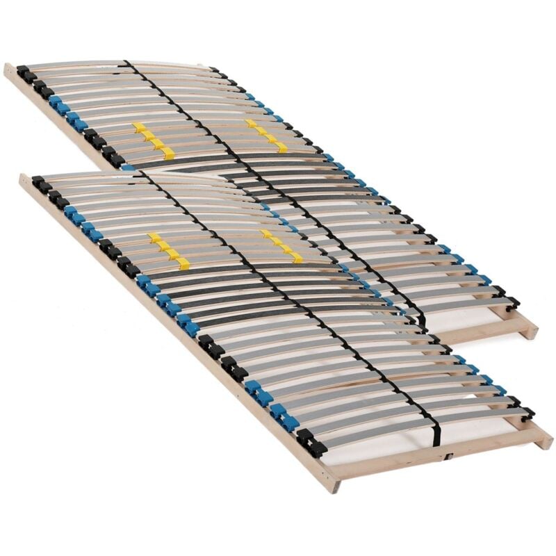 Lattenrost 160x200 cm - 28 Latten 7-Zonen Lattenrost Traglast ca. 140 Kg Birkenschichtholz Selbstmontage - Made in Germany, Ergonomische Lattenrost