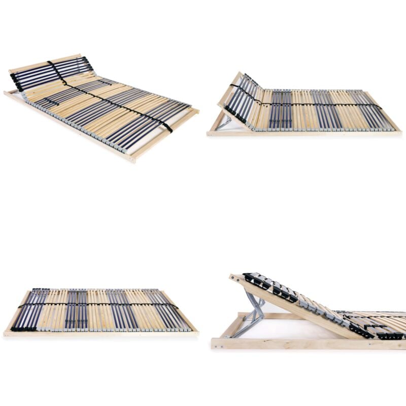 Lattenrost mit 42 Latten 7 Zonen 100x200 cm - Lattenrost - Holzrahmen - Birkenholz - Buchenholz - Lattenrost 100x200 - Home & Living