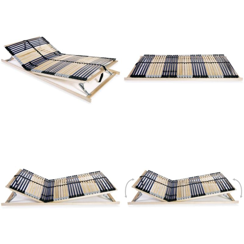 Lattenrost mit 42 Latten 7 Zonen 120x200 cm - Lattenrost - Holzrahmen - Birkenholz - Buche - Lattenrost 120x200 - Home & Living