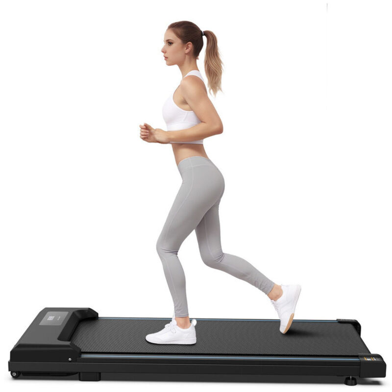 Laufband klappbar 109 x 49 x 10,5 cm, 1 bis 6 km/h, 12 Programme, belastbar bis 100 kg, geeignet für Haus/Wohnung