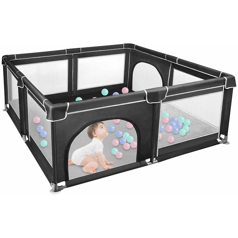 Laufgitter für Baby,Faltbar Baby,Haloyo®,Playpen Kinderzaun,Oxford-Gewebe Laufgitter Baby,Kinder-Laufstall,Laufstall Weich et Rutschfest,180 x 150 x