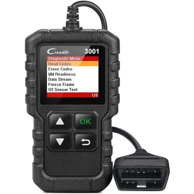 Launch CR3001 Diagnosegerät für Pkw, OBD2-Diagnosescanner für Benzin- und Dieselfahrzeuge, liest und löscht Motorfehlercodes, Delphi OBD-Lesegerät