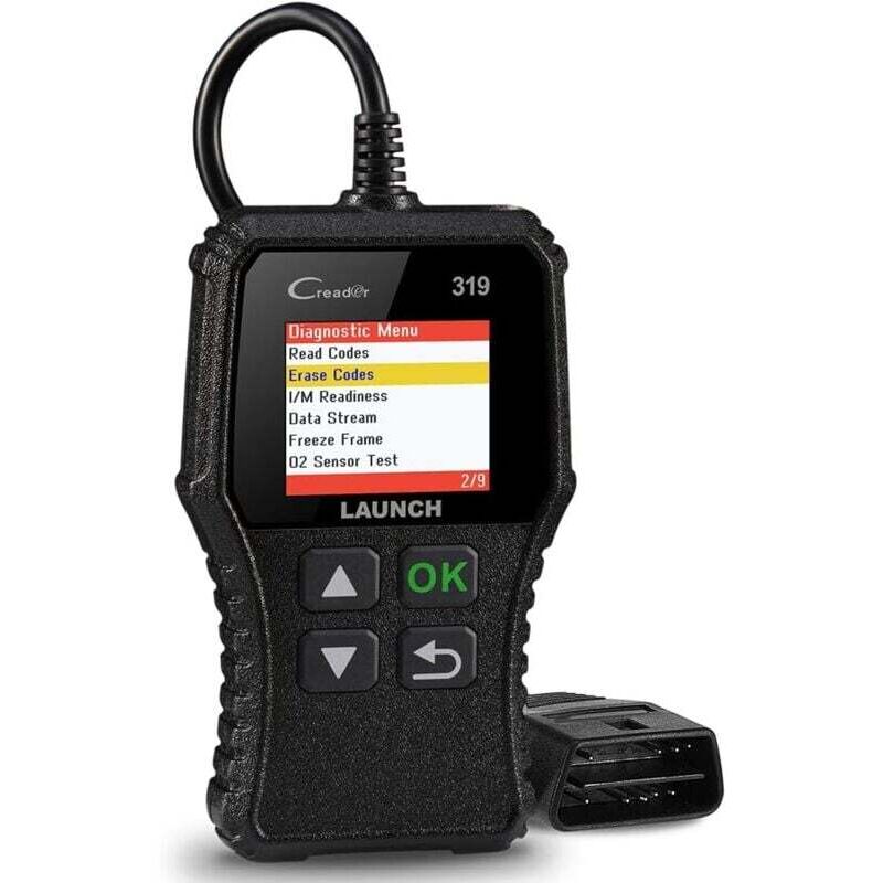 Launch CR319 OBD2 Motorfehlercode-Lesegerät mit EVAP/O2-Sensor-Test, Kfz-Diagnosegerät mit DTC-Lookup zum Löschen der Motorkontrollleuchte