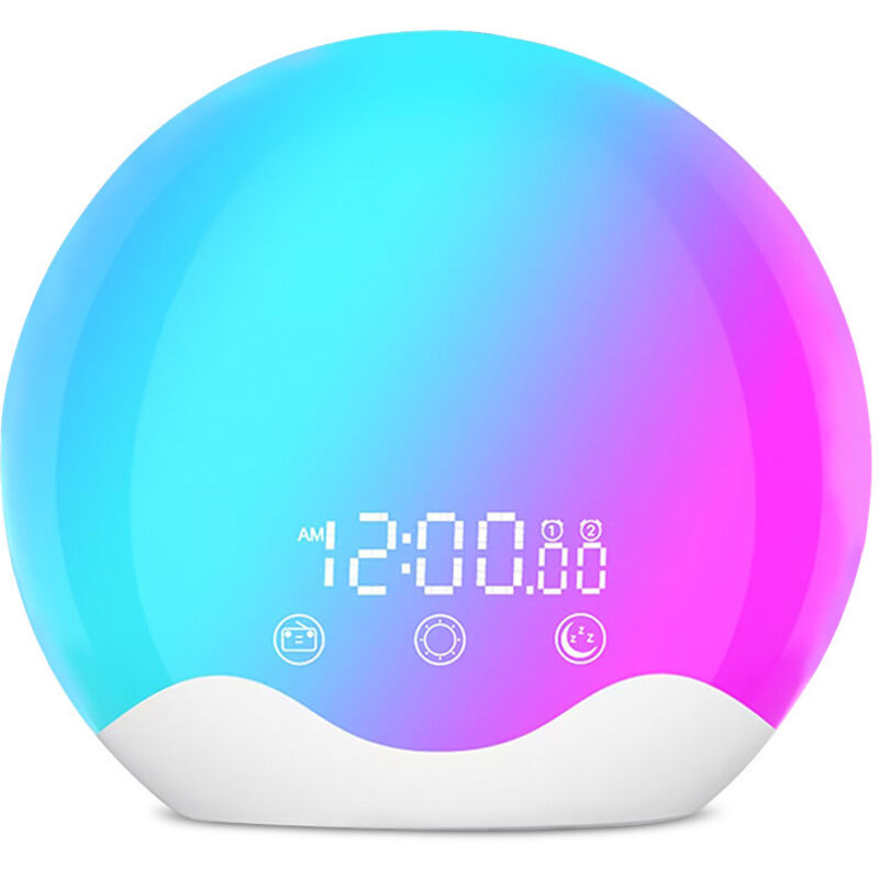 Lauter Wecker, einfacher intelligenter Wecker für Studenten, Wecker für das Schlafzimmer am Bett, Digitalanzeige, Nachtlicht