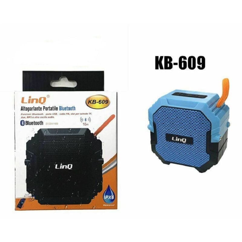 Trade Shop Traesio - Trade Shop - speaker cassa bluetooth unpermeable usb radio fm tf linq KB-609 -