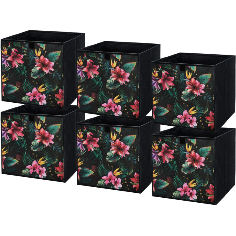 Lavita Storage Box faltbare Aufbewahrung Boxen 31 x 31 x 31 cm Schubladen-Organizer Box Ordnungssysteme für Kleidung Kleideraufbewahrung &