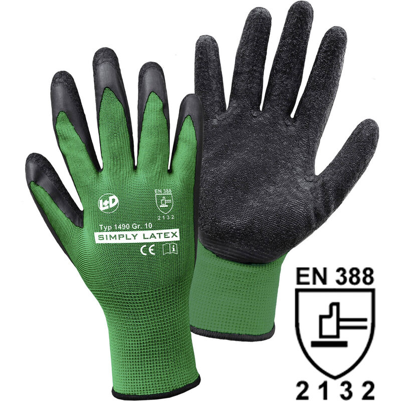 Leipold Doehle SIMPLY Latex 1490-8 Latex Arbeitshandschuh Größe (Handschuhe): 8 EN 388, EN 13997:199