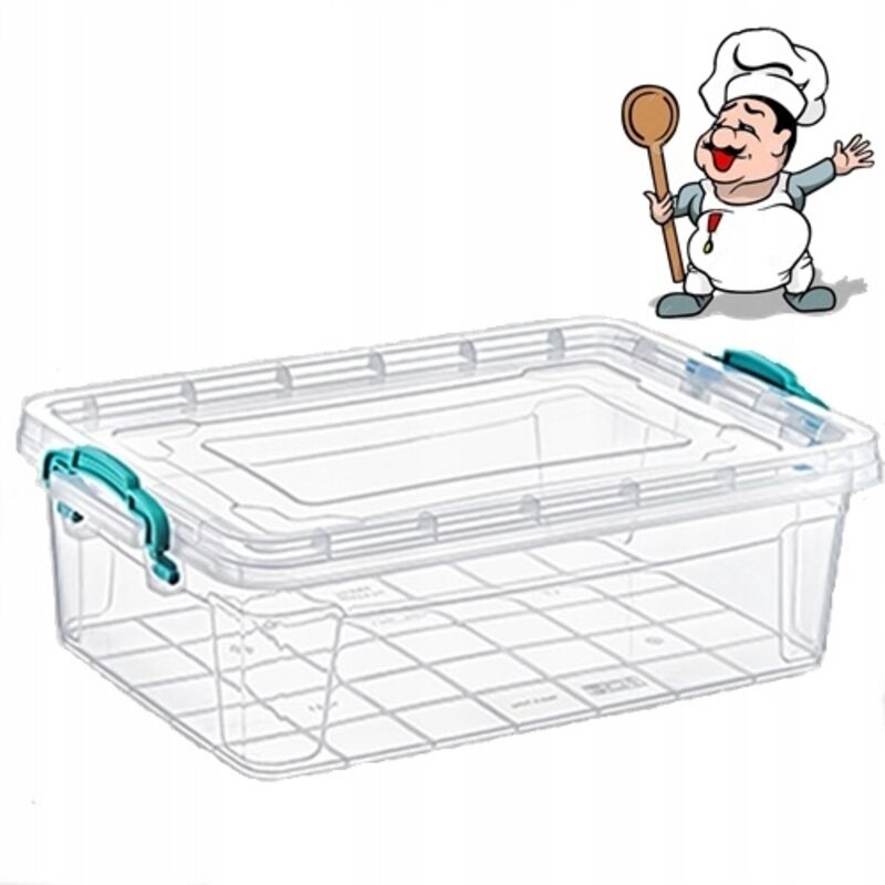 LEBENSMITTELBEHÄLTER 0,75L, 16x7x7,5cm, MIKROWELLE, SPEISEKAMMER, KLEINE GEGENSTÄNDE, MEDIKAMENTE