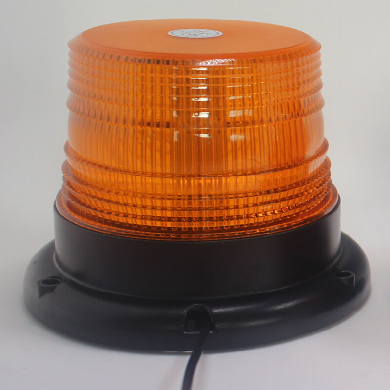 LED-Alarmsirene mit magnetischem Leuchtfeuer, magnetisches Warnlicht für Fahrzeuge mit 12 V/24 v Zigarettenanzünderbuchse (orange Farbe)