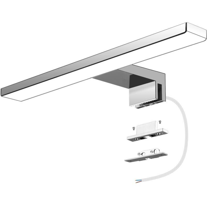 LED-Badezimmer-Spiegelleuchten, 6 w, 600 Lumen, Badezimmerleuchte 30 cm, Kaltweiß 6000 k, IP44 wasserdichte Badezimmer-Wandleuchte für Spiegel, keine