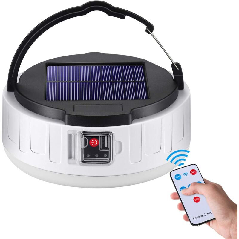 LED-Campinglaterne, wiederaufladbar, LED-Laterne, Zeltleuchten, tragbare LED-Laterne, IPX4, wasserdicht, Campingbeleuchtung, Notfalllampe, 4 Modi für