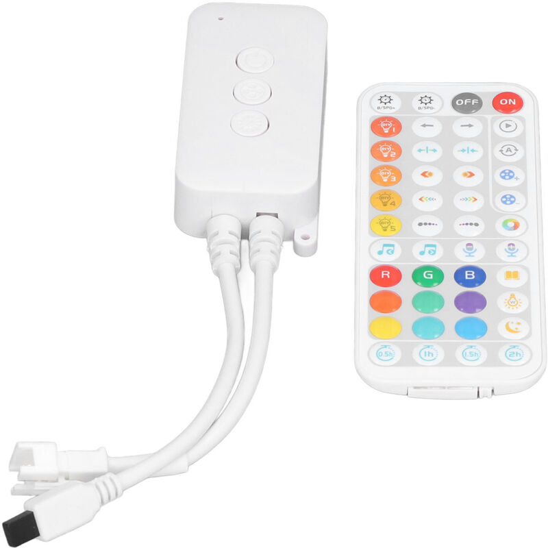 Zoternen - LED-Controller mit 44 Tasten, Fernbedienung, Bluetooth, kabelloser Musik-Controller, Streifenlicht-Controller