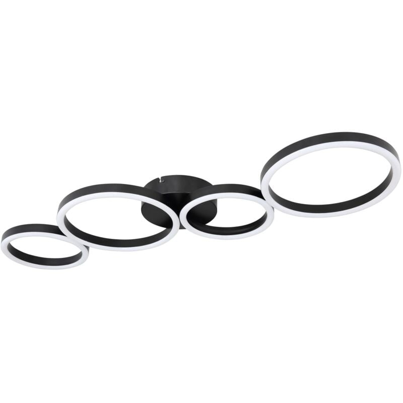 Globo - Lighting led Deckenleuchte Venosa 88,5 cm, schwarz Deckenleuchte