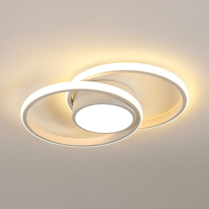 Goeco - led Deckenleuchte, Deckenleuchte für Schlafzimmer, 42W 4000lm, warmes Licht 2700k, moderne runde Deckenlampe für Schlafzimmer, Wohnzimmer,