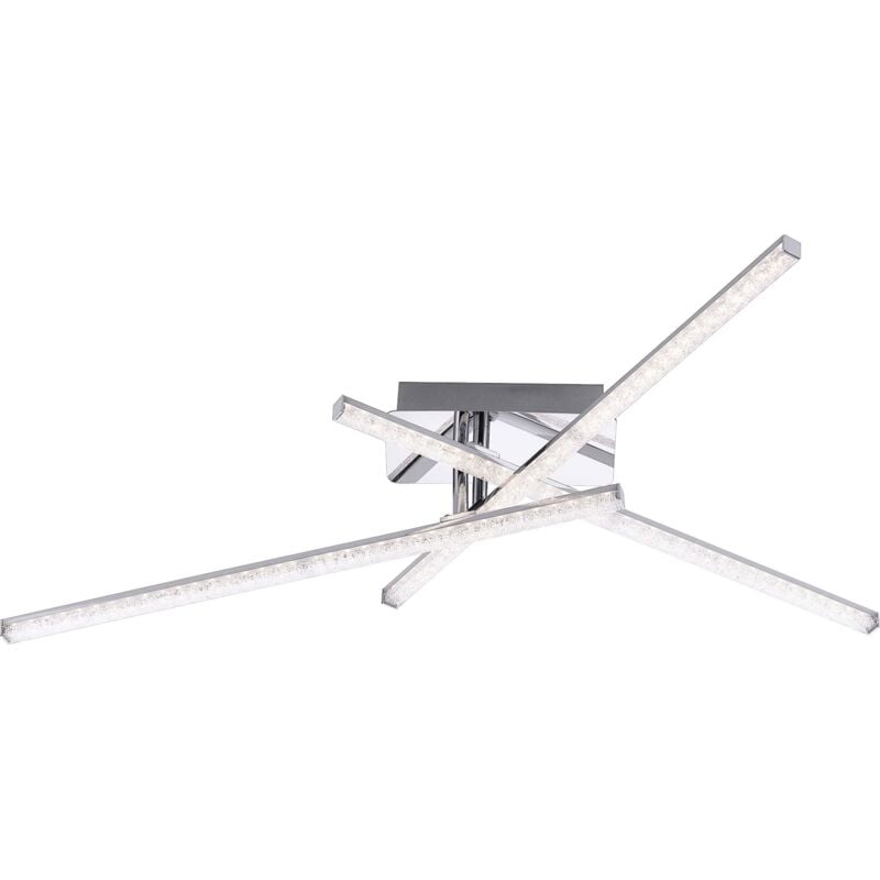 Leuchten Direkt - JustLight led Deckenleuchte Simon Kristalloptik drehbar Deckenleuchte