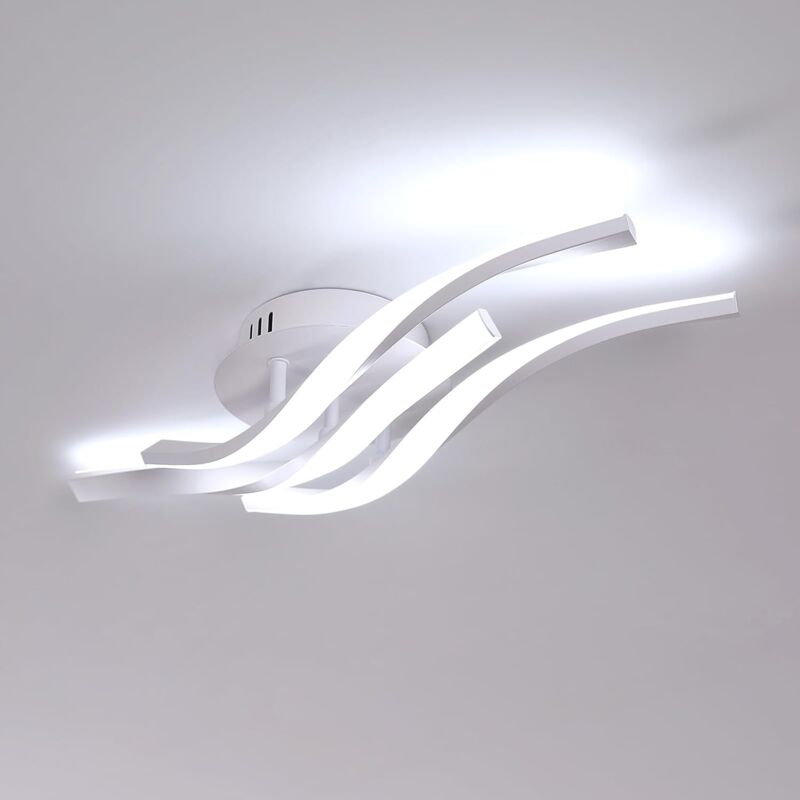 Goeco - LED-Deckenleuchte, moderne Deckenleuchte 24 w, 2700 lm, kreative Deckenleuchte für Schlafzimmer, Wohnzimmer, Badezimmer, Flur, Küche,