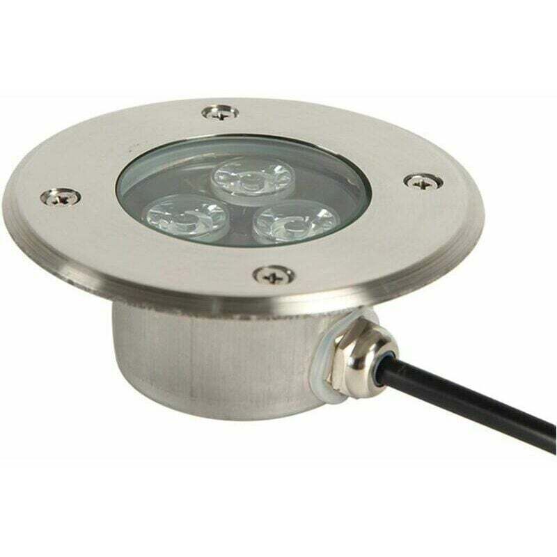 LED-Einbaustrahler für Außenterrasse, sehr dünner 3-W-LED-Einbaustrahler für den Außenbereich, IP68, wasserdicht, Edelstahlgehäuse, verwendet für
