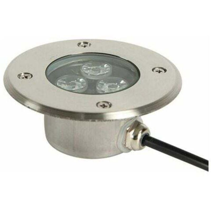 LED-Einbaustrahler für den Außenbereich, sehr dünn, für Terrasse, 3 w, LED-Einbaustrahler für den Außenbereich, IP68, wasserdicht, Edelstahlgehäuse,