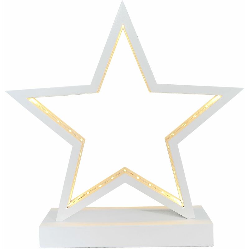Led Weihnachtsstern 45 led Warmweiß Batteriebetrieben Kabellos Holz Stern Weihnachten Adventsstern Leuchtstern Weihnachtsdeko weiß