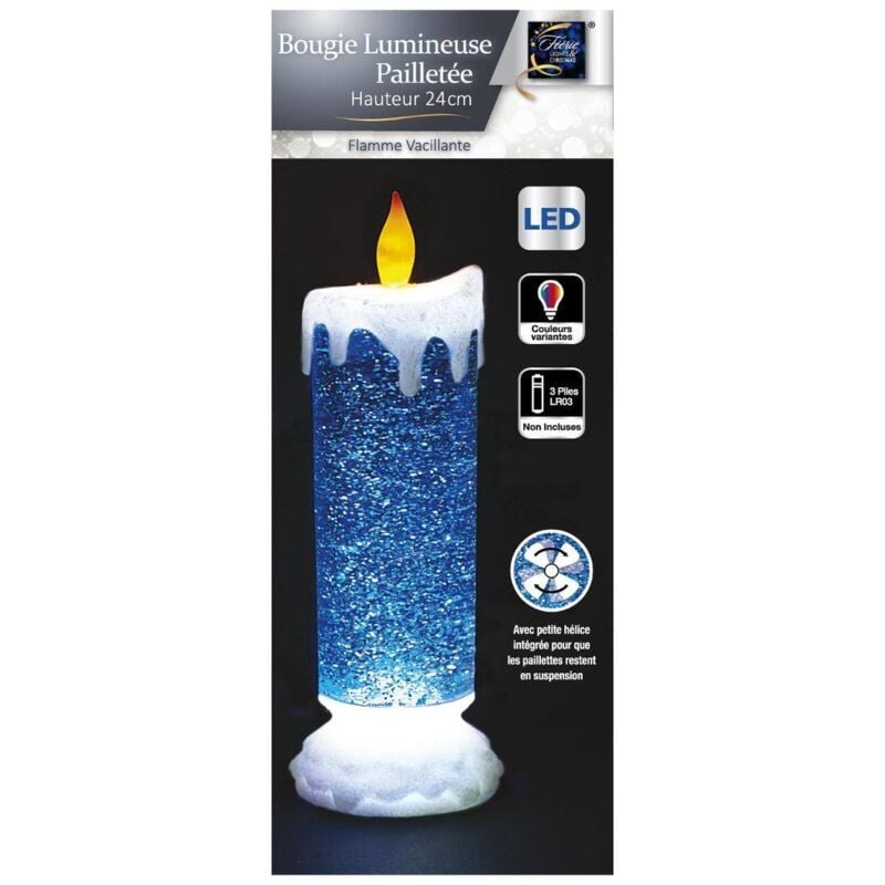 LED Kerze Kerze + Glitzer - Atmosphera créateur d'intérieur