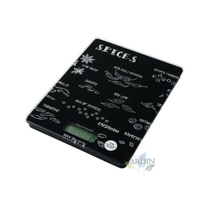 Suinga - Küchenwaage led 5 Kg Gewürze, Teilung 1 gr. 15,2 x 20 cm