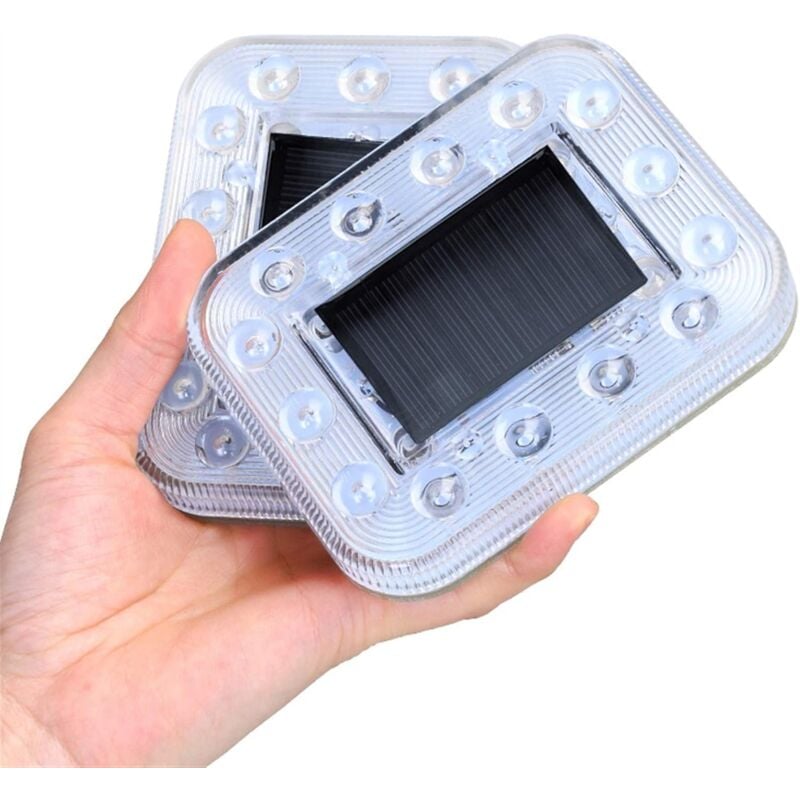 LED-Leuchtfeuer, Solarstrom-LED-Blitzlicht, keine Verkabelung, LED-Warnleuchte für Auto, lkw, Boot, LED-Leuchtfeuer